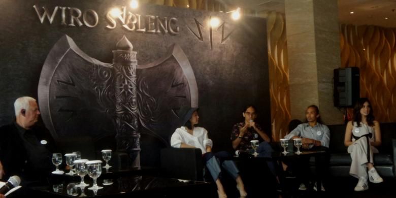 Konferensi pers film Wiro Sableng di JS Luwansa Hotel, Jakarta Selatan, Kamis (9/2/2017).