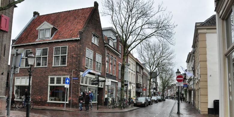 Suasana kota tua Amersfoort di Belanda.
 