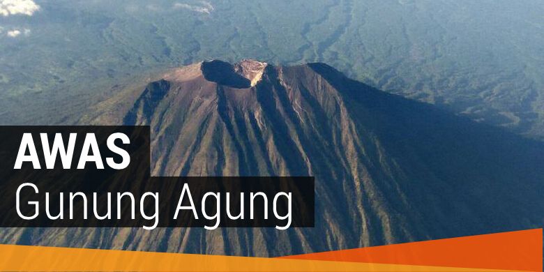 Gunung Agung di Bali.