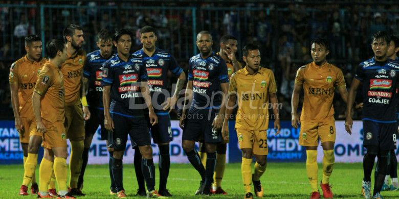 Laga Arema FC kontra Bhayangkara FC, Selasa (30/1/2018)