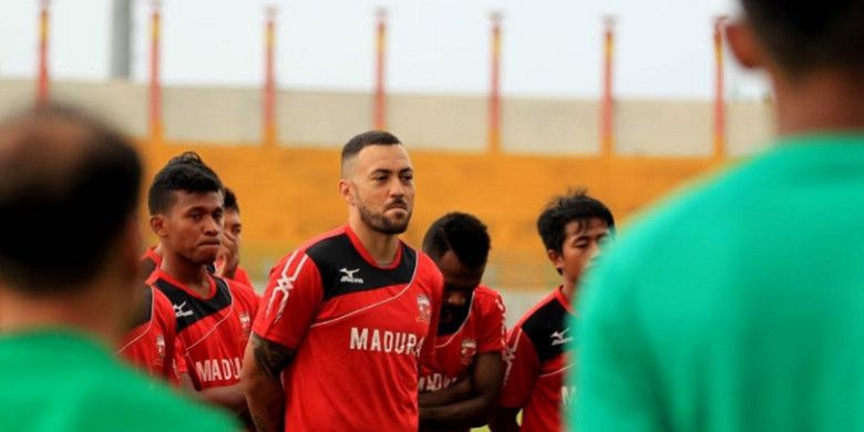 Marcel Sacramento menjalani trial di Madura United jelang Liga 1 musim 2018.