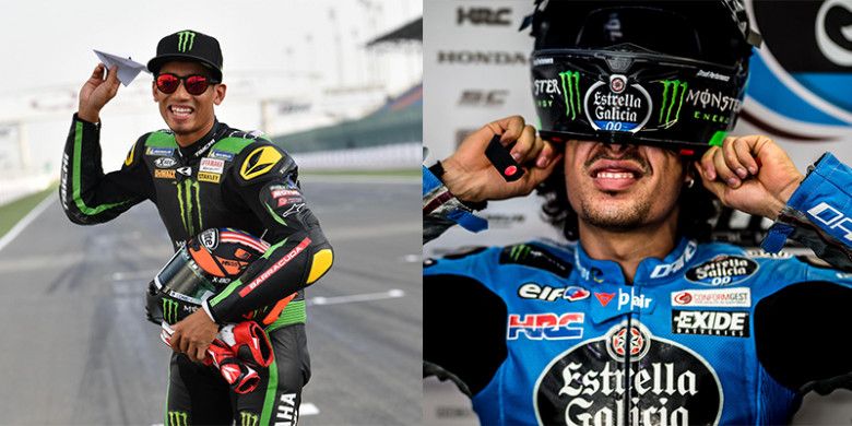 Hafizh Syahrin dan Franco Morbidelli.
