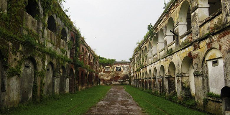 Bangunan Benteng Pendem Ambarawa yang masih otentik.