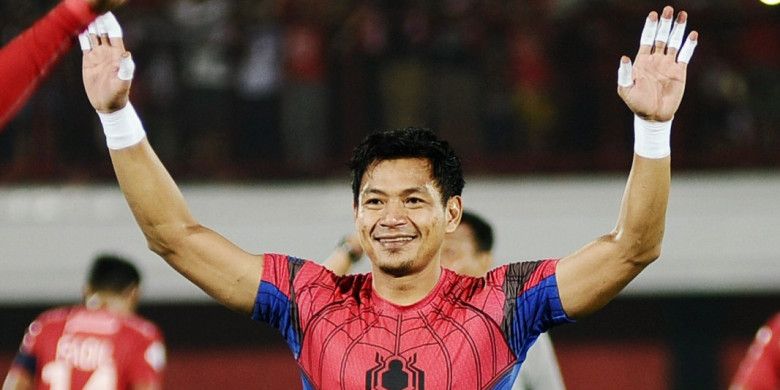 Kiper Bali United, Wawan Hendrawan.
