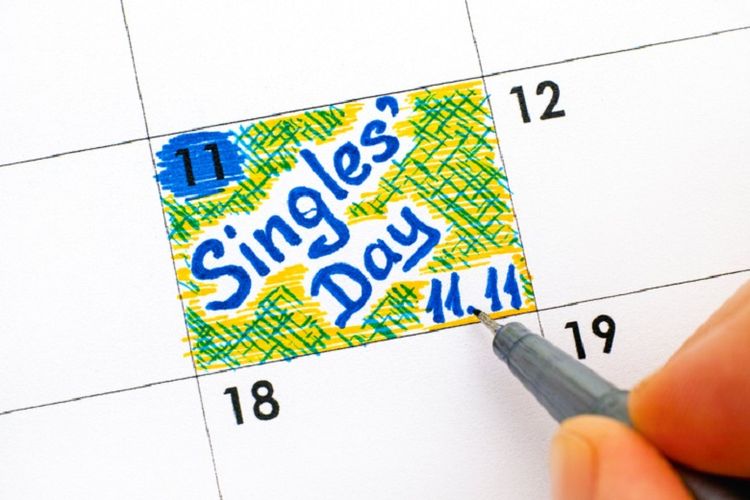 Singles Day jatuh tiap tanggal 11 November.