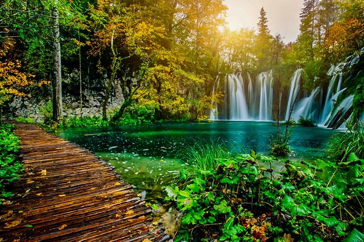 Danau Plitvice, Kroasia.