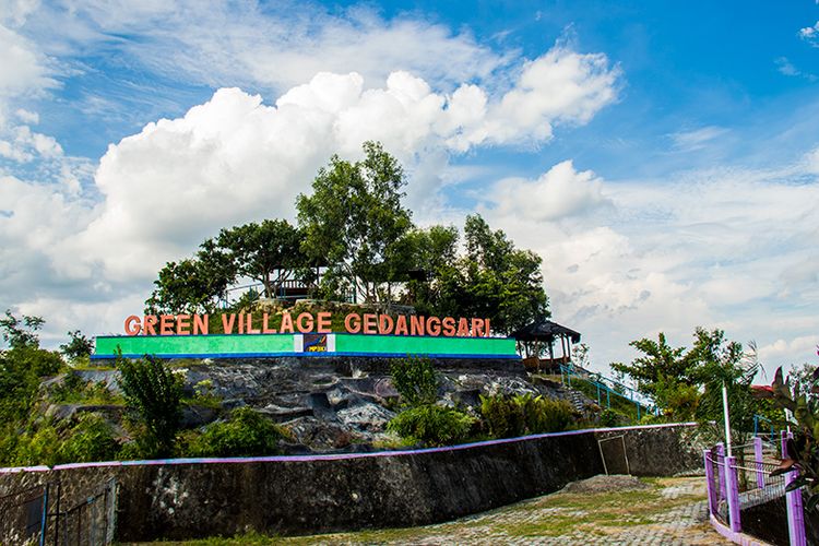 Wisata Green Village Gedangsari di Gunungkidul, Yogyakarta.