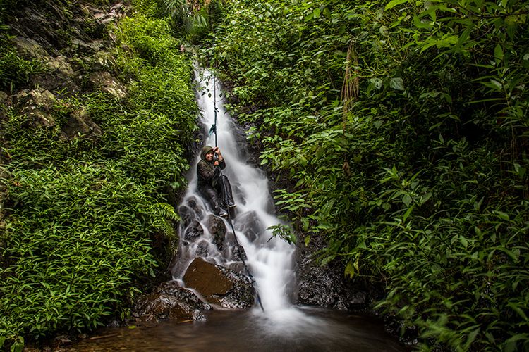 Air Terjun Muncar Wonogiri yang tersembunyi di Pergunungan Lawu Selatan.