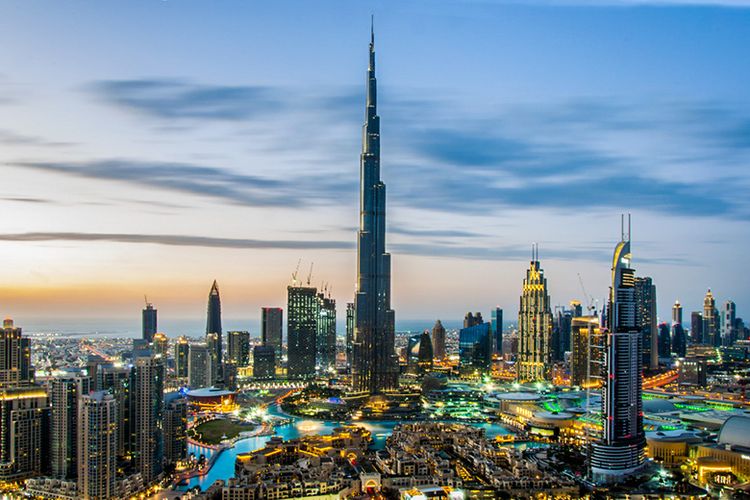 Kota Dubai di Negara Uni Emirat Arab.