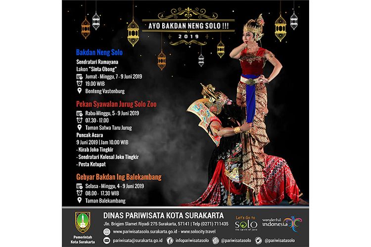 Agenda Kota Solo Selama Momen Lebaran 2019