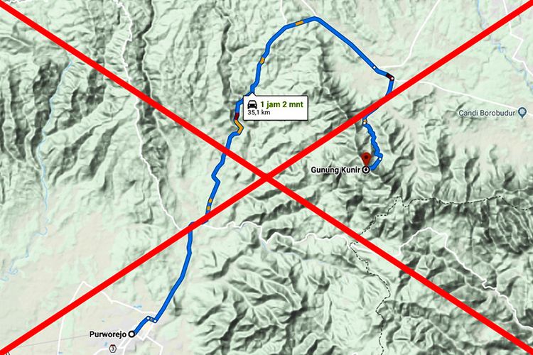 Jangan Ikuti Rute Menuju Gunung Kunir Ini.