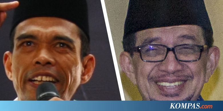 Digadang-gadang Jadi Cawapres Prabowo, Bagaimana Elektabilitas Abdul Somad dan Salim Segaf?