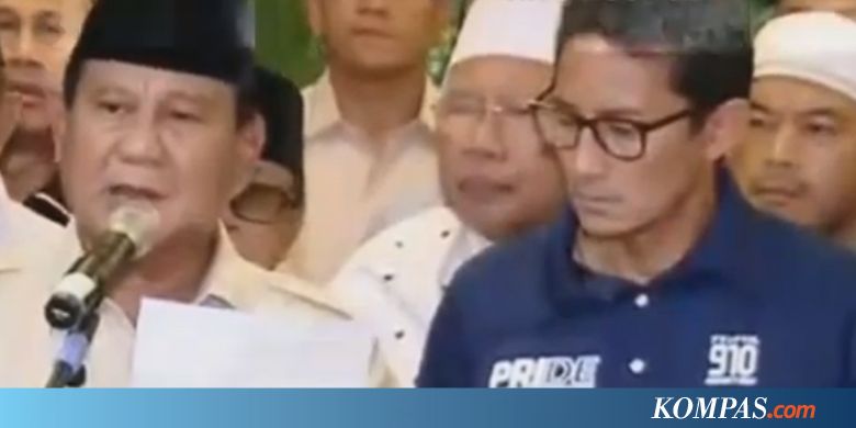 CEK FAKTA: Beda Sikap soal "Quick Count", Sandiaga Ribut dengan Prabowo?