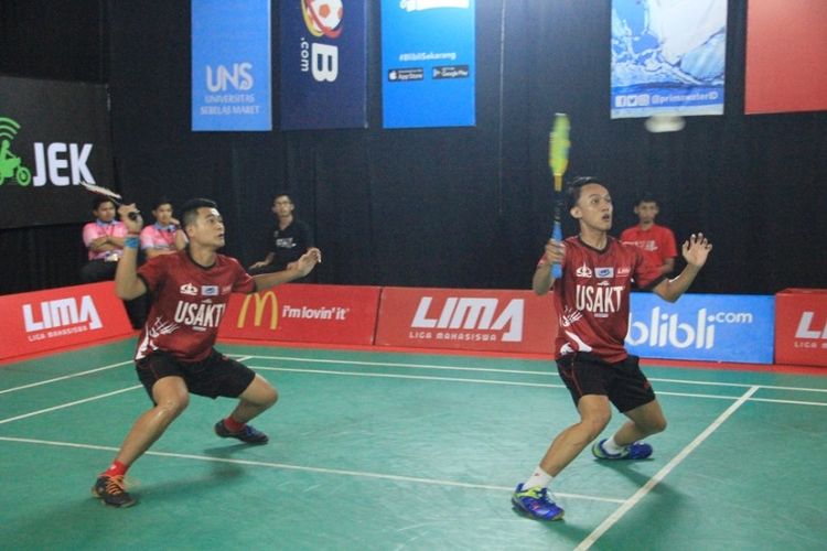 Tim bulutangkis putra Universitas Trisakti secara meyakinkan tampil sebagai jawara ajang  LIMA Badminton Nationals 2018 mengalahkan Universitas Semarang (USM)  3-0 pada final yang berlangsung di Surakarta, Minggu (6/5/2018).