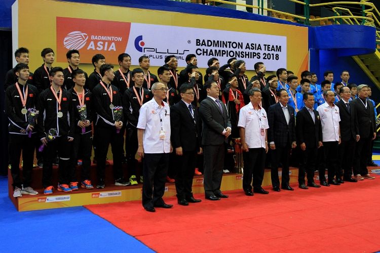 Indonesia berada di podium teratas Badminton Asia Team Championship, Minggu (11/02/2018)