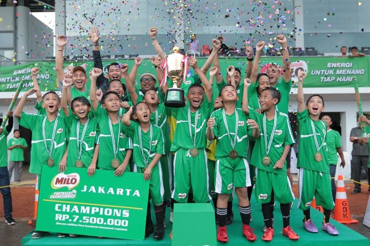 kompetisi sepak bola U-12 antar Sekolah Dasar MILO Football Championship diselenggarakan bekerja sama dengan Kementerian Pemuda dan Olahraga Republik Indonesia (KEMENPORA) di bawah payung Peraturan Menteri Kementerian Pemuda dan Olahraga No. 18 tahun 2017 tentang Gerakan Ayo Olahraga