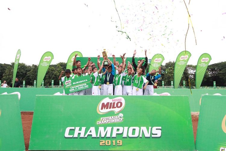 Pertandingan final MILO Football Championship Surabaya berlangsung sengit, namun SDN Bandung Rejosari 1 Malang berhasil meraih poin di babak kedua, mengalahkan SD Sekolah Alam Insan Mulia Surabaya dengan skor 1-0 di Lapangan Sepakbola Kodam V Brawijaya Surabaya. 