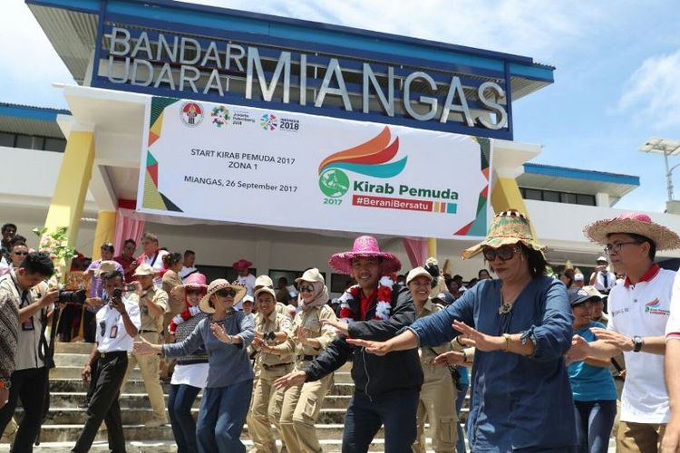 Pulau terdepan Indonesia Miangas menjadi pulau pertama dimulainya Kirab Pemuda 2017 dengan dihadiri Menpora Imam Nahrawi