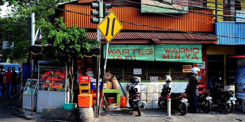 Warteg Warmo di Tebet, Jakarta Selatan.
