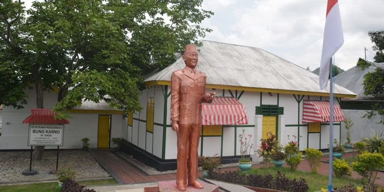 Rumah Pengasingan Bung Karno di kota Ende, Pulau Flores, Nusa Tenggara Timur, Jumat (14/9/2018).