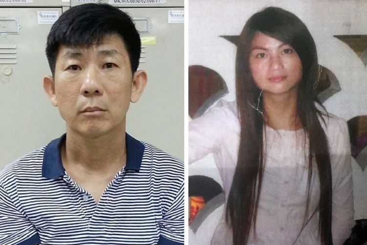 Boh Soon Ho (foto  kiri) diadili Pengadilan Singapura karena membunuh Zhang Huaxiang (foto kanan).