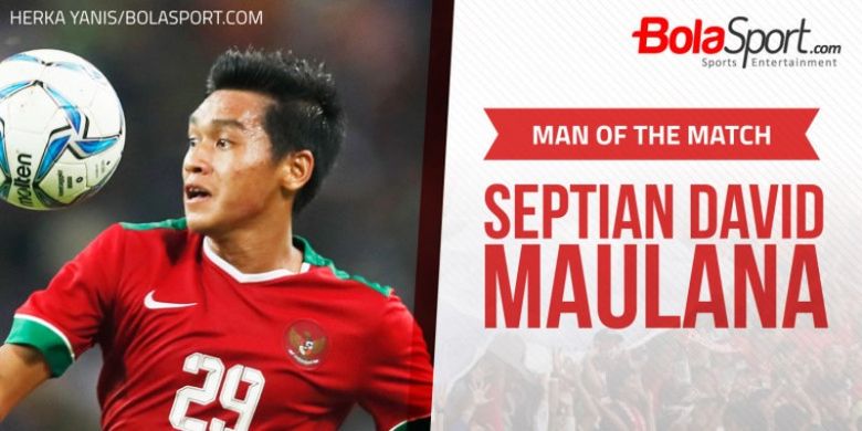 Man of the Match Indonesia Vs Myanmar versi BolaSport.com.