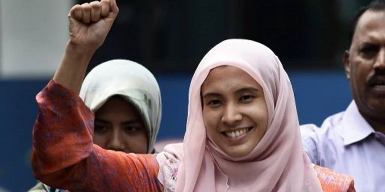 Nurul Izzah Anwar, putri pemimpin oposisi Malaysia, Anwar Ibrahim.