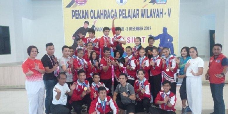Kontingen Pelajar Sulawesi Utara Juara Umum Pekan Olahraga Pelajar (POPWIL) V Tahun 2018 di Manado 