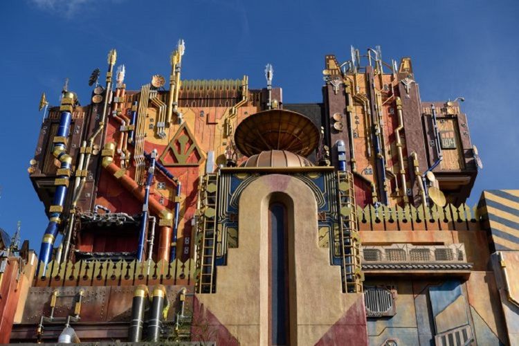 Wahana Guardians of the Galaxy - Mission: Breakout di Disney California Adventure Park di Anaheim, California.