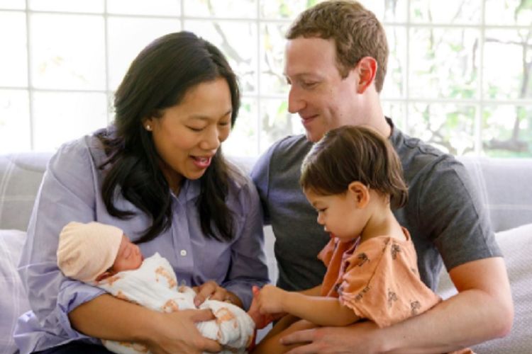 Mark Zuckerberg dan Priscilla Chan dapat momongan kedua.