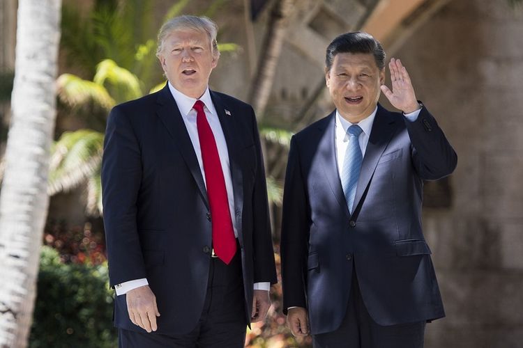 Presiden Amerika Serikat Donald Trump dan Presiden China Xi Jinping