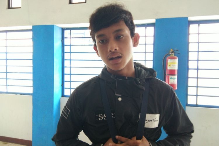 Pemain muda Persib Ahmad Subagja Basith saat ditemui wartawan di Mes Persib, Jalan Ahmad Yani, Kamis (5/10/2017)
