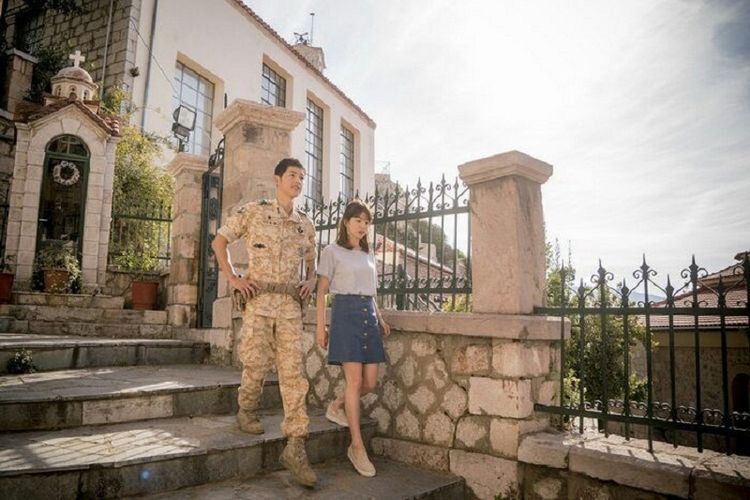 Salah satu lokasi syuting Descendants of the Sun di Arachova, Yunani.