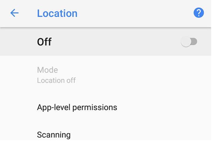 Android location permission