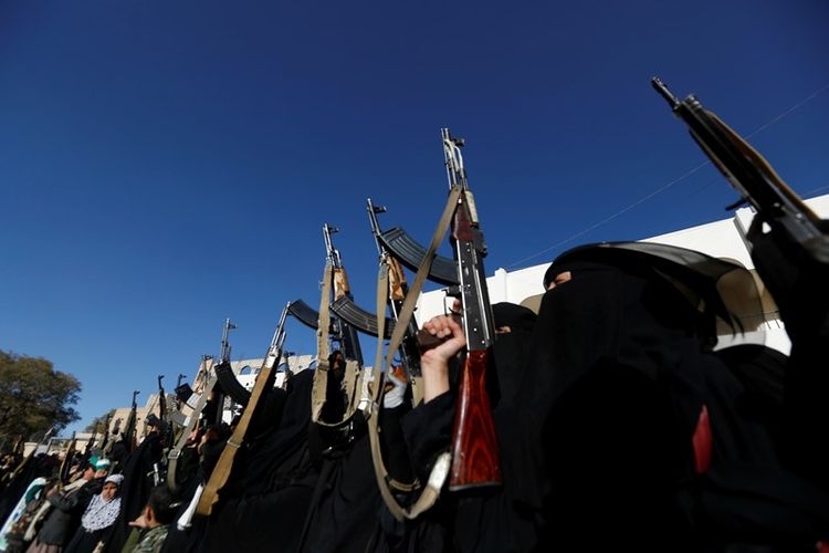 Milisi perempuan Houthi yang diberi nama Batalion al-Zainabiyat.