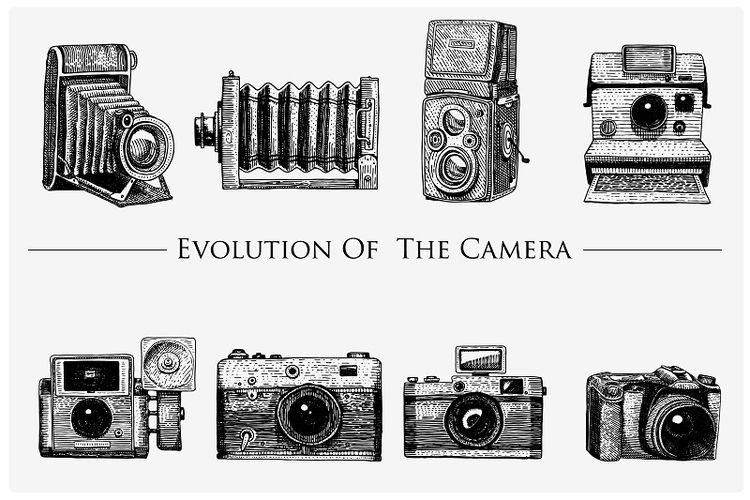 Ilustrasi kamera, sejarah kamera, evolusi kamera