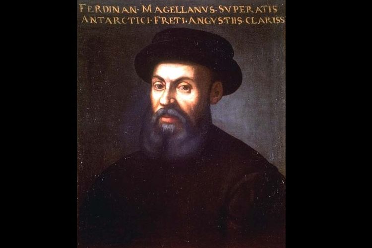 Sebuah lukisan wajah Ferdinand Magellan yang dibuat pada abad ke-16. Tak diketahui pembuat lukisan ini.