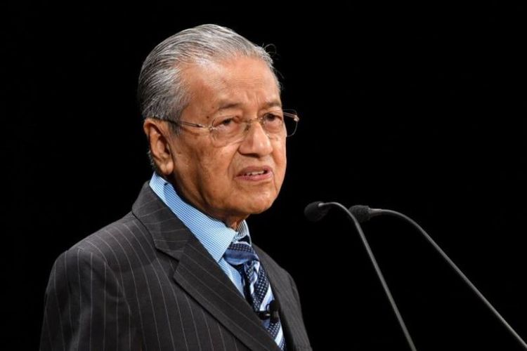 Perdana Menteri Malaysia Mahathir Mohamad di Konferensi Masa Depan Asia ke-24 di Tokyo, Jepang, Senin (11/6/2018). (AFP/Kazuhiro Nogi)

