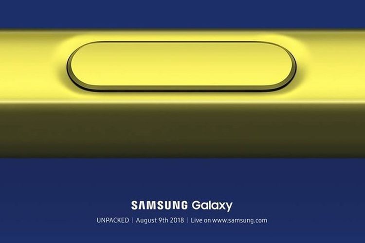 Samsung umumkan acara Unpacked 2018 dengan kisi-kisi berupa S-Pen berwarna kuning.