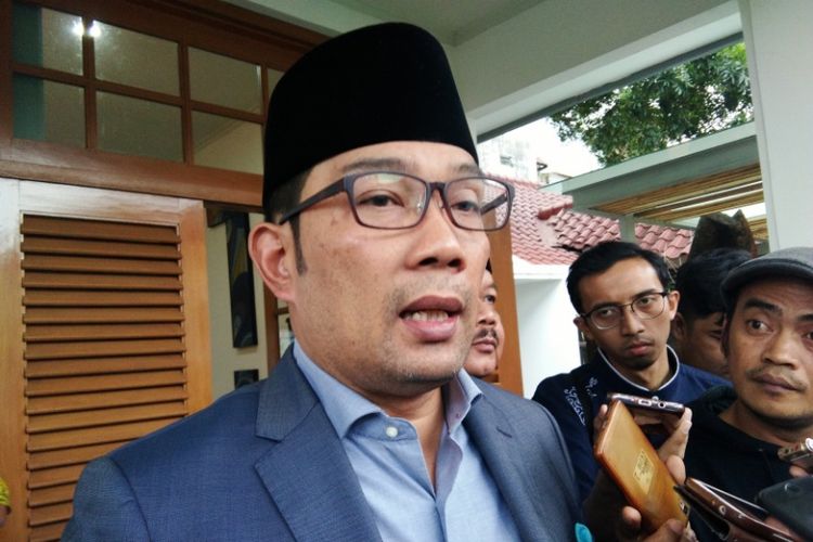 Wali Kota Bandung Ridwan Kamil saat ditemui di Pendopo Kota Bandung, Jumat (13/7/2018).