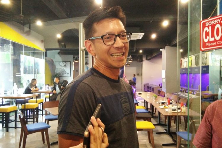 Direktur PT Persib Bandung Bermartabat, Teddy Tjahyono, saat ditemui di Graha Persib, Jalan Sulanjana, Kamis (19/7/2018).