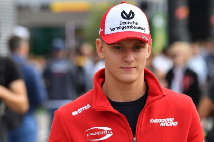 Putra Michael Schumacher, Mick Schumacher, tampak berada di Monza jelang GP Italia pada 1 September 2018. 