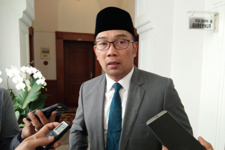 Gubernur Jabar Ridwan Kamil saat ditemui di Gedung Sate, Jalan Diponegoro, Rabu (12/9/2018).