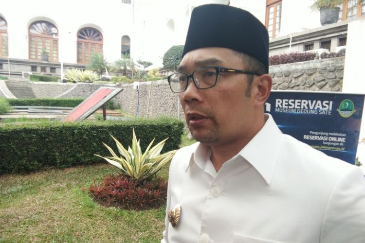 Gubernur Jabar Ridwan Kamil saat ditemui di Gedung Sate, Jalan Diponegoro, Rabu (3/10/2018).
