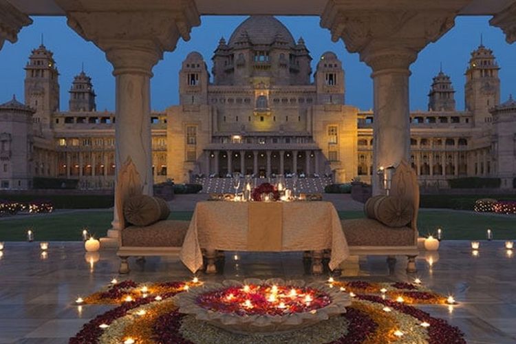 Umaid Bhawan Palace di Jodhpur, India.