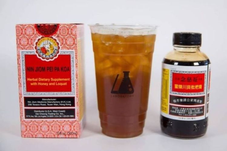 Perusahaan minuman asal Amerika Serikat, Labobatory, menciptakan bubble tea pakai obat batuk sirup. (Facebook/Labobatory)