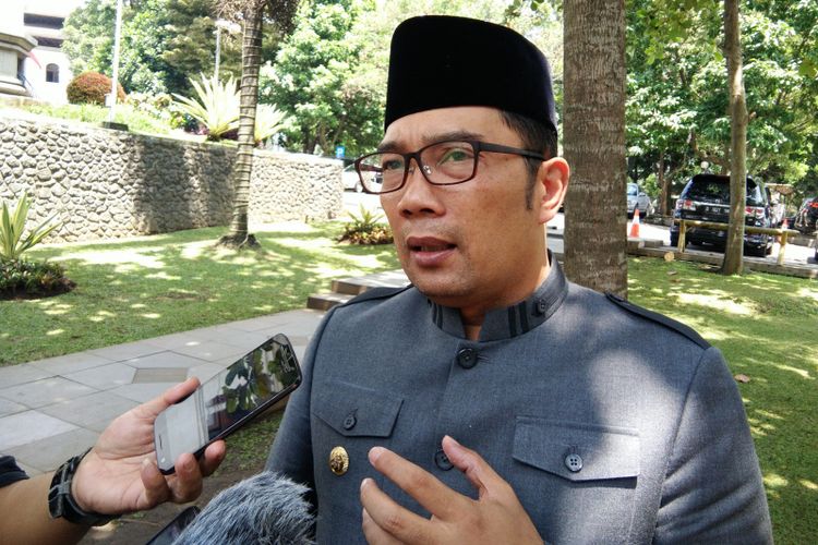 Gubernur Jawa Barat Ridwan Kamil saat ditemui di Gedung Sate, Jalan Diponegoro, Kamis (24/1/2019).