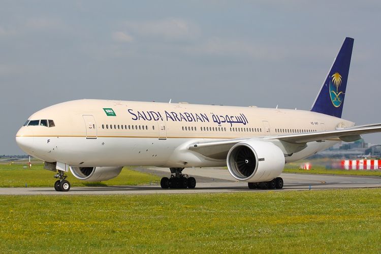 Sebuah pesawat milik maskapai Saudi Arabian Airlines.