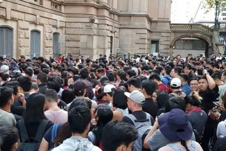 Suasana saat pemilu di Sydney Sabtu pekan lalu (13/4/2019).