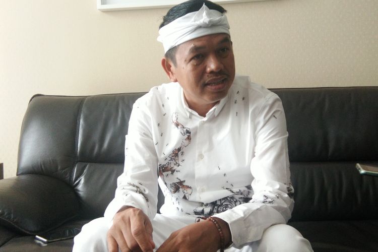 Ketua Tim Kampanye Daerah Pasangan Joko Widodo-Maruf Amin, Dedi Mulyadi saat ditemui di Bandung, Kamis (18/4/2019).